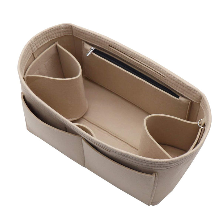 Handtascheneinsatz/Organizer aus Filz, Reissverschluss-Taschenbeutel, Tasche-in-der-Tasche, Flaschen