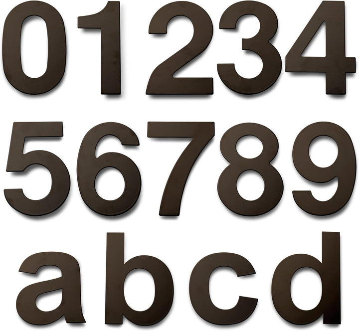 HASWARE Moderne Hausnummer Gebürsteter Edelstahl Stilvolle Tür Alphabet Plakette Strasse Wohnkultur(