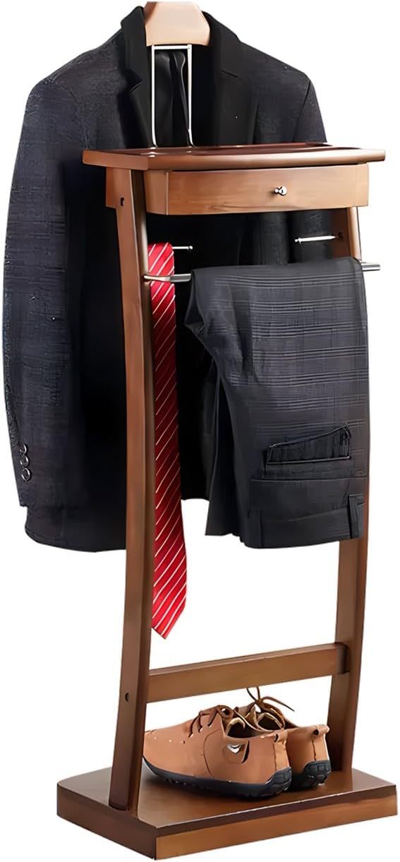 Stummer Damen Diener mit Hosenbügel, Herrendiener Stummer Diener Modern mit Tablett, Stummer Diener