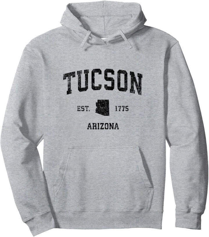 Tucson Arizona AZ Vintage-Sport-Design, schwarzer Druck Pullover Hoodie
