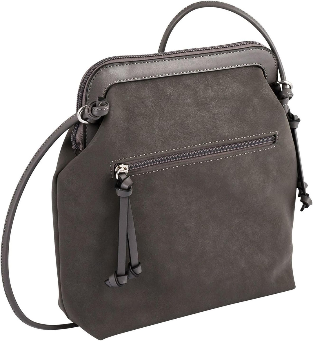 TOM TAILOR Damen Salena Umhängetasche Dark Grey, Dark Grey