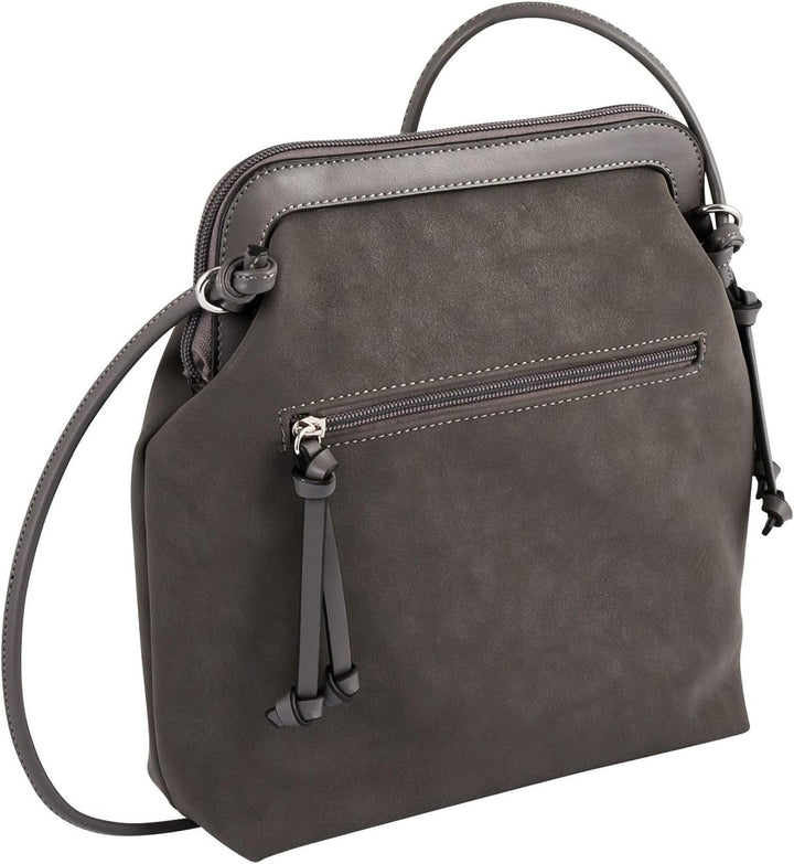 TOM TAILOR Damen Salena Umhängetasche Dark Grey, Dark Grey