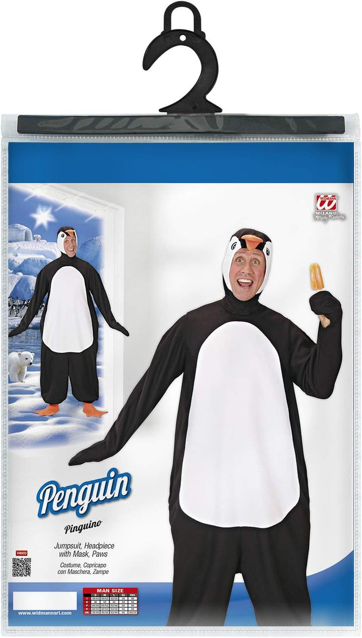 "PENGUIN" (jumpsuit, headpiece with mask, paws) - (M), M