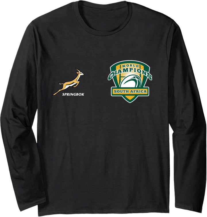 World Champs Springbok Bokke South Africa Rugby Langarmshirt