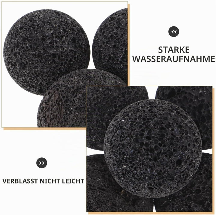 VICASKY 5 Stück Vulkangestein Saunasteine Für Den Aussenbereich Saunasteine Runde Saunaofensteine Sa