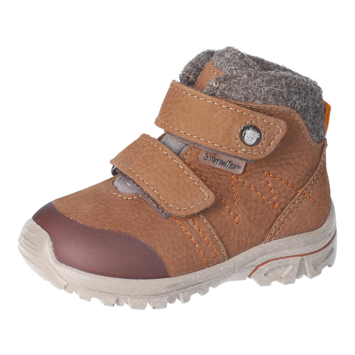 RICOSTA Mädchen und Jungen Lauflernschuhe Dario, WMS:Mittel,Sympatex 19 EU Weit Braun 260, 19 EU Wei