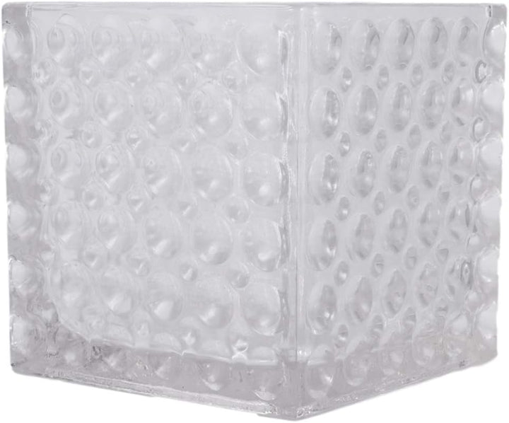 Cabilock Einmachgläser Quadratische Würfelform Blumenvase Kerzenhalter Kaktusblumenbehälter für Mitt