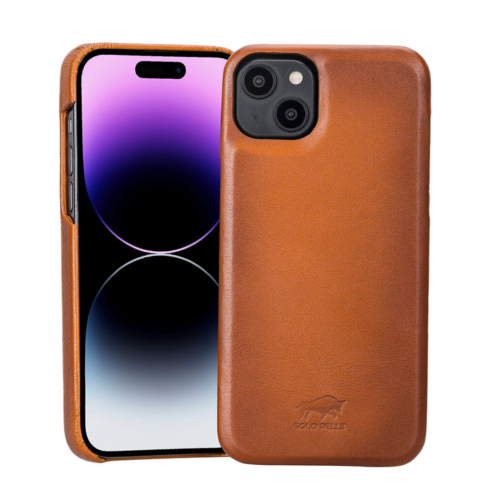 Solo Pelle Lederhülle für das iPhone 14 Plus in 6.7 Zoll Princeton Case Leder Hülle Ledertasche Back