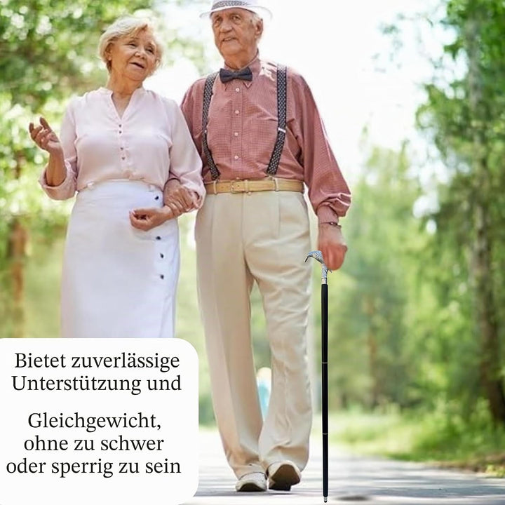 Historical Emporium Herren Gehstock Raven Fashion Einheitsgrösse Silber, Einheitsgrösse Silber