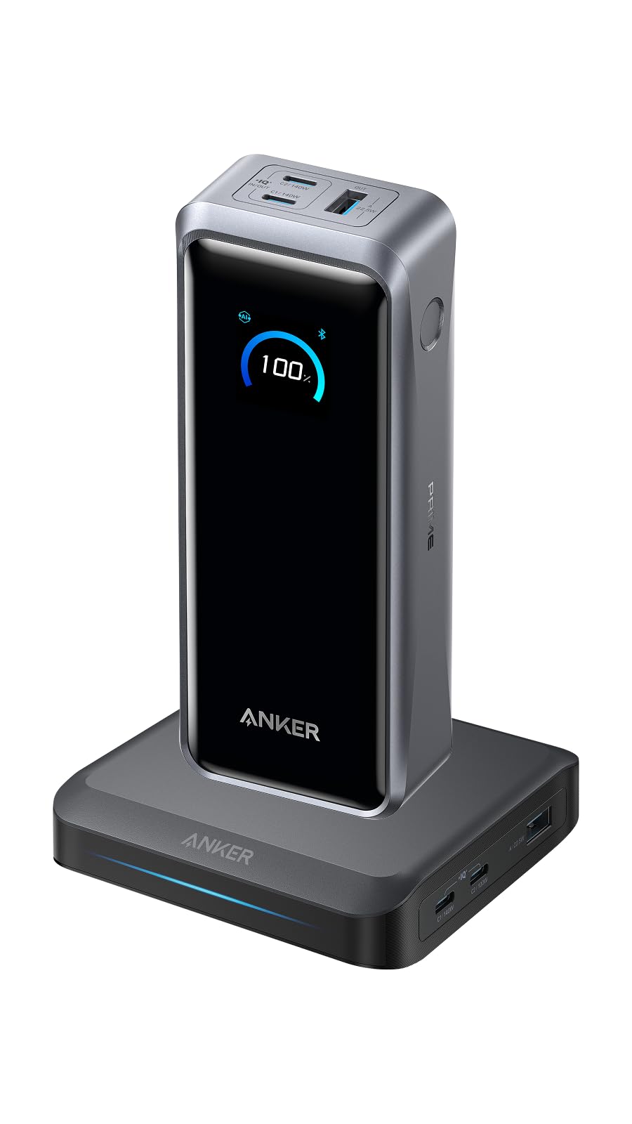 Anker Prime Powerbank (26250mAh, 3 Ports, 300W) & Anker Ladebasis (max. 150W) mit 3 Ports