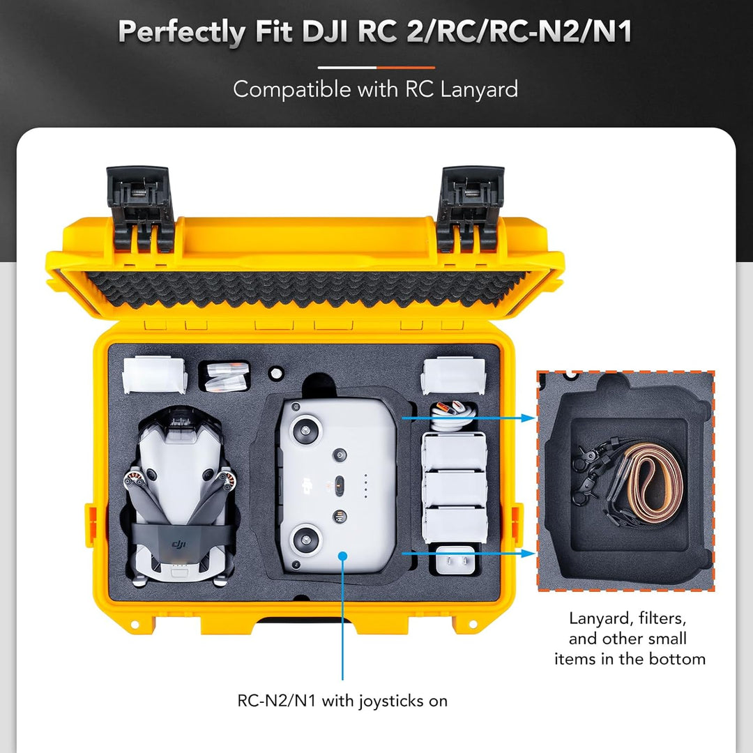Lykus Titan MM410 Wasserdicht Tasche/Koffer/Case für DJI Mini 4 Pro/Mini 3/Pro und DJI RC 2/RC/RC-N2