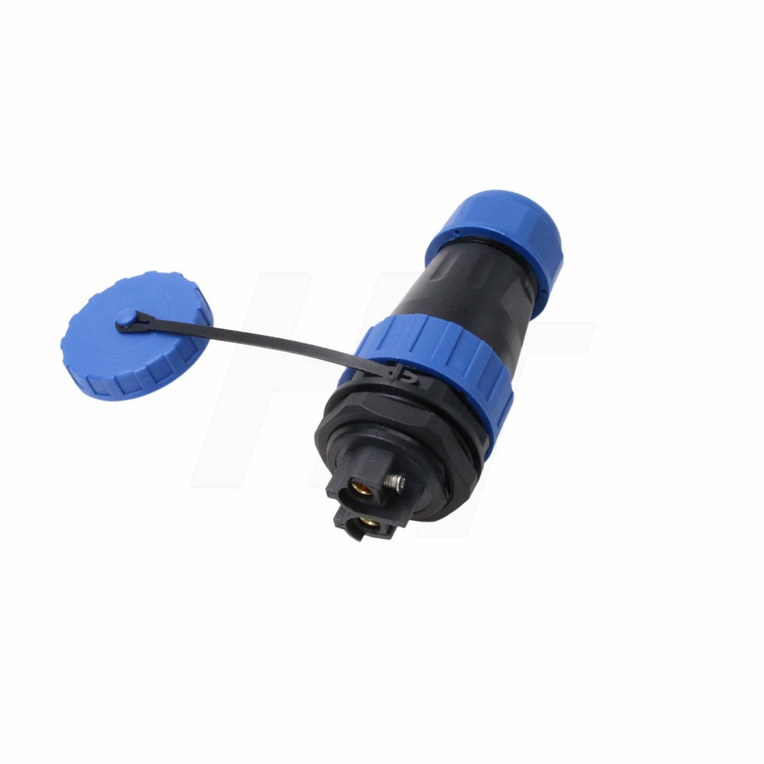 TY28 2 Pin 45A lötfrei Luftfahrt wasserdicht Boot Marine Schnellkupplung Panel Mount Connector männl