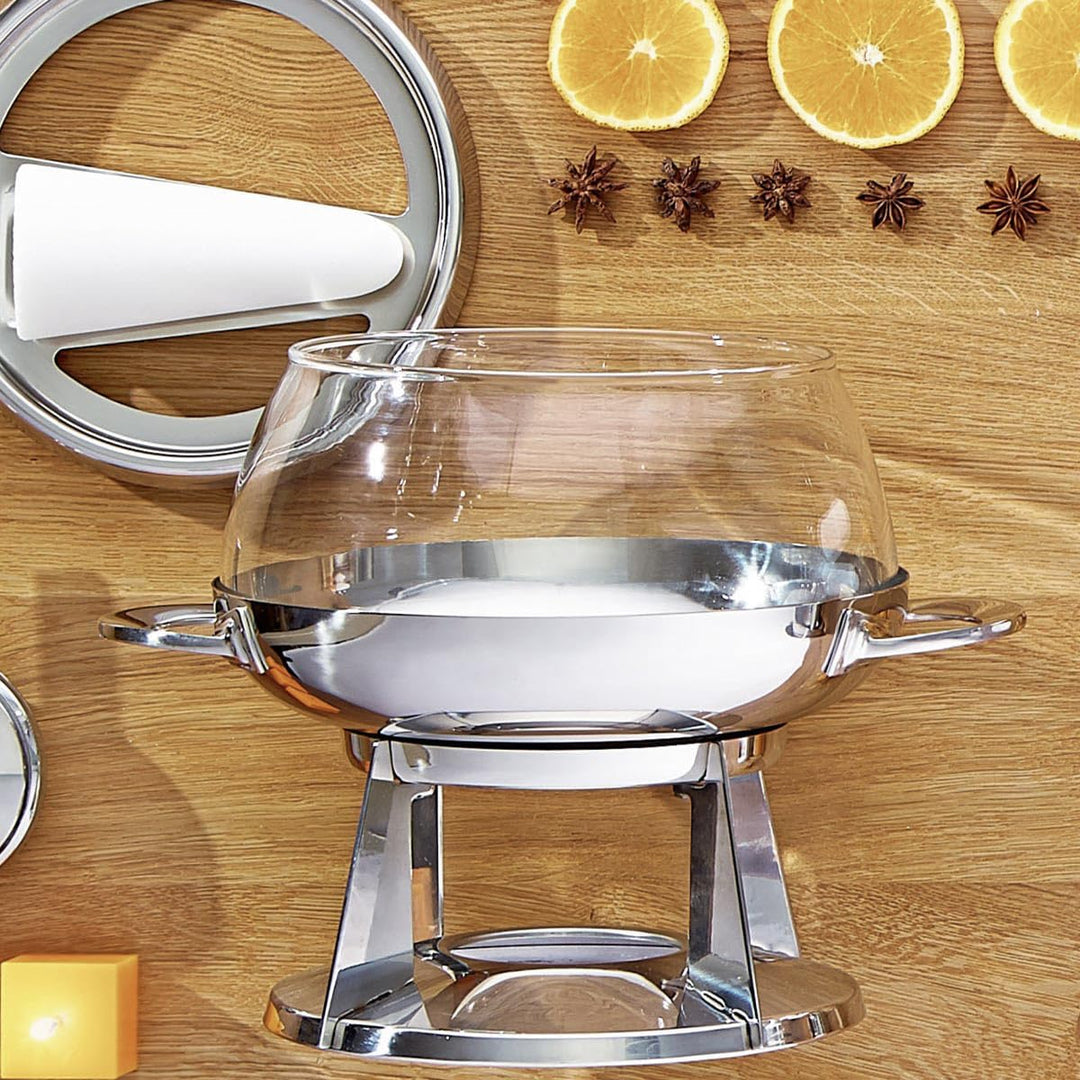 Schulte-Ufer 6973-20 Feuerzangenbowle Rumba, 20 cm, 4.50 L, Edelstahl,