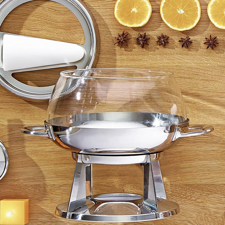 Schulte-Ufer 6973-20 Feuerzangenbowle Rumba, 20 cm, 4.50 L, Edelstahl,