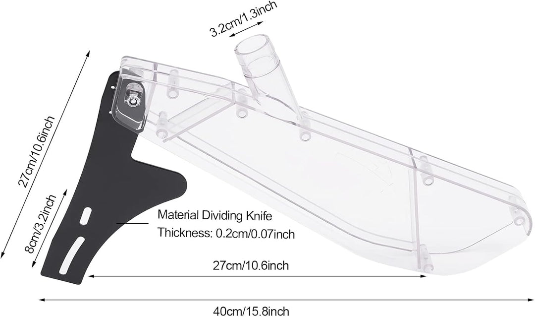 Schutzhaube,Tischkreissäge Schutzabdeckung Staubsammlung Transparent Abdeckung Sägeblattabdeckung Sä