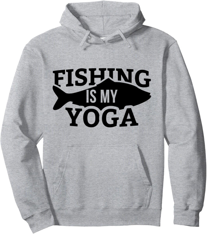 Angeln ist mein Yoga Pullover Hoodie