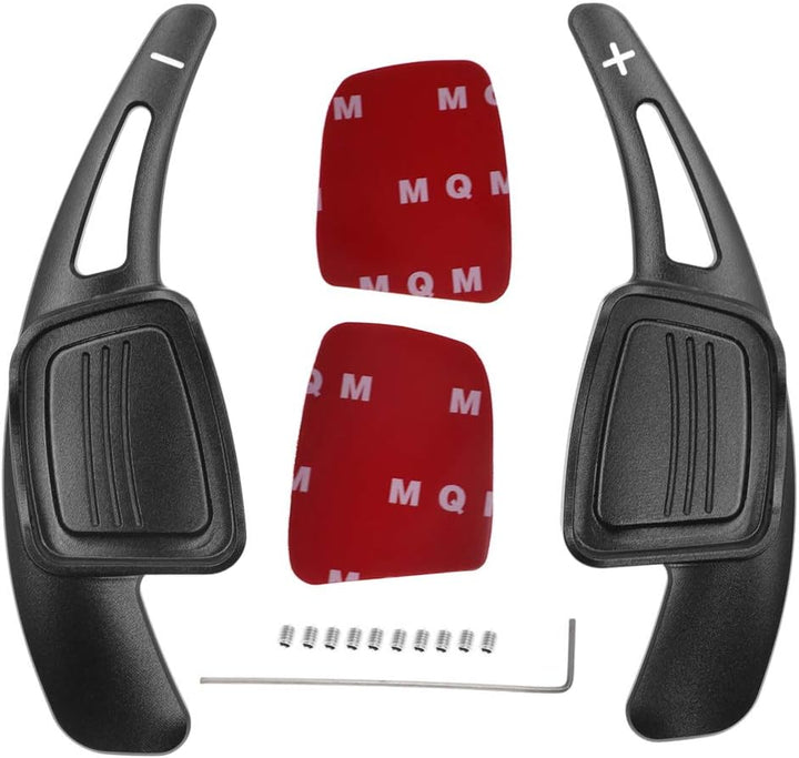 CT-CARID 2 Stück Auto Aluminium Lenkrad Schaltpaddle Shifter Verlängerung Aluminium Kompatibel Schal