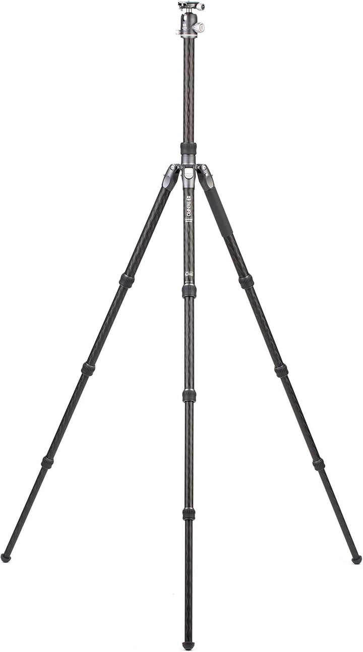 Benro Carbon Fibre Three Series Tripod/Monopod with VX30 Ballhead, 4 Leg Sections, Twist Leg Locks,