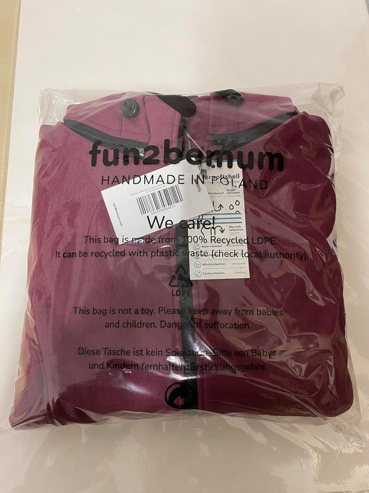 fun2bemum Enigma 5in1 BACK/FRONT Softshell Jacke,Tragejacke, Babytragejacke,Schwangerschaftsjacke XL