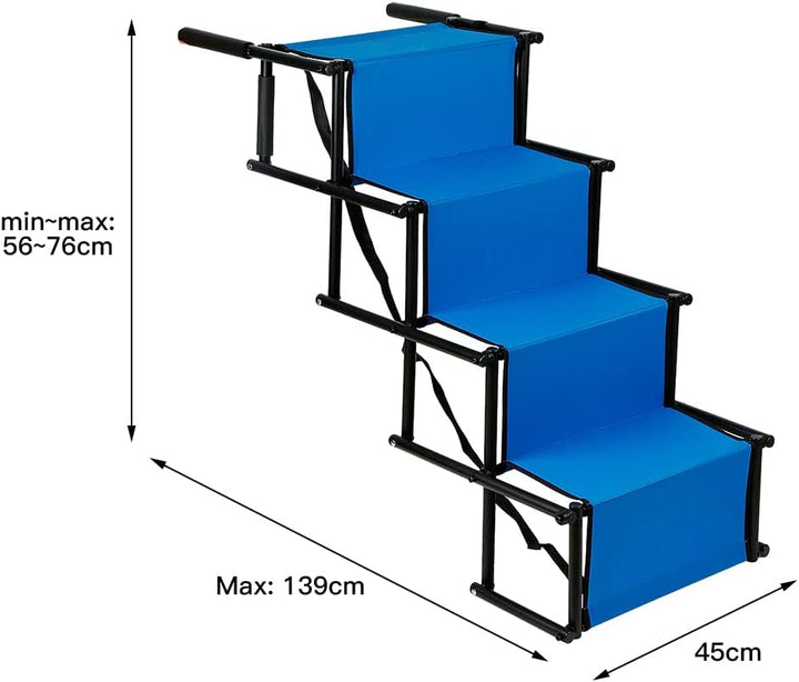 Hundetreppe für Grosse und Kleine Hunde, Hochwertiger Hunderampe Auto, Hunderampe Auto Klappbar für