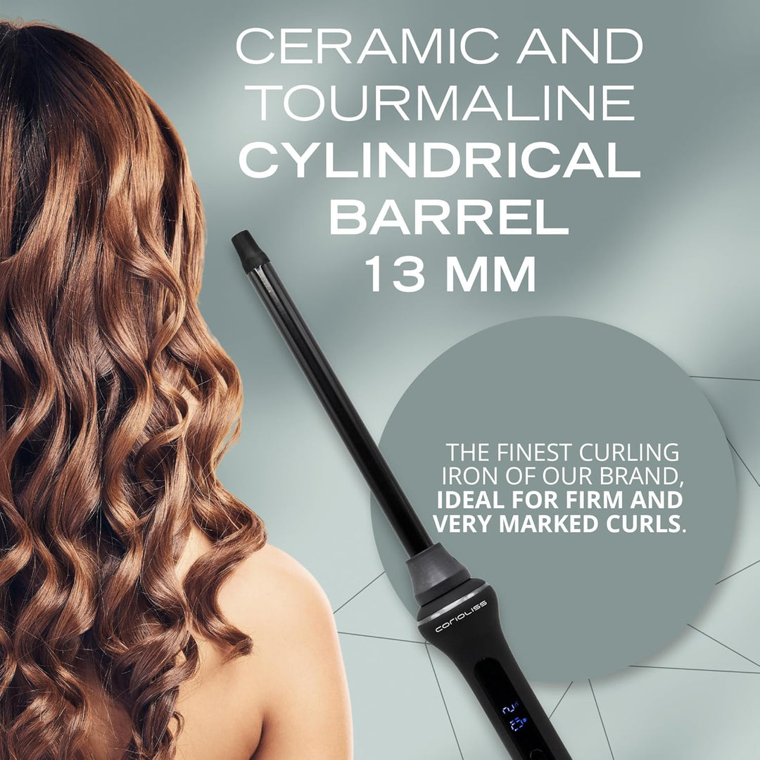 Corioliss Style Stick Digital Lockenstab Schwarz Soft Touch