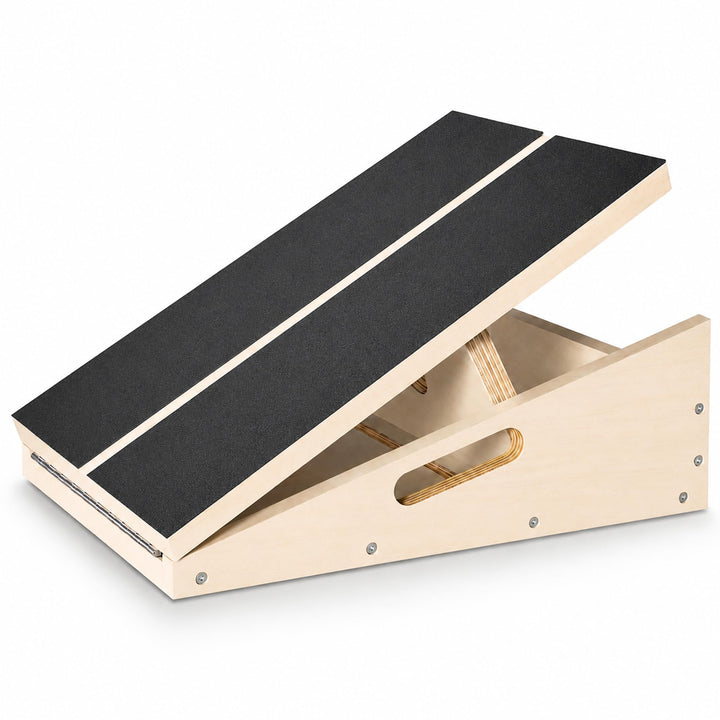 Professionelles Schrägbrett aus Holz, verstellbares Neigungsbrett und Wadendehner, Stretch-Brett - e