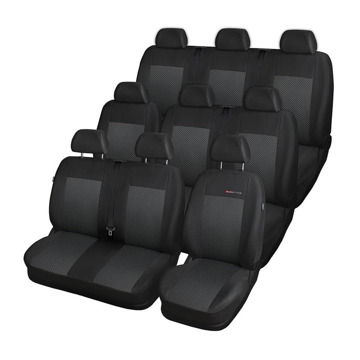 Mossa - Massgeschneiderte Sitzbezüge Auto kompatibel mit Volkswagen Transporter T6 Van (2015-2019) f