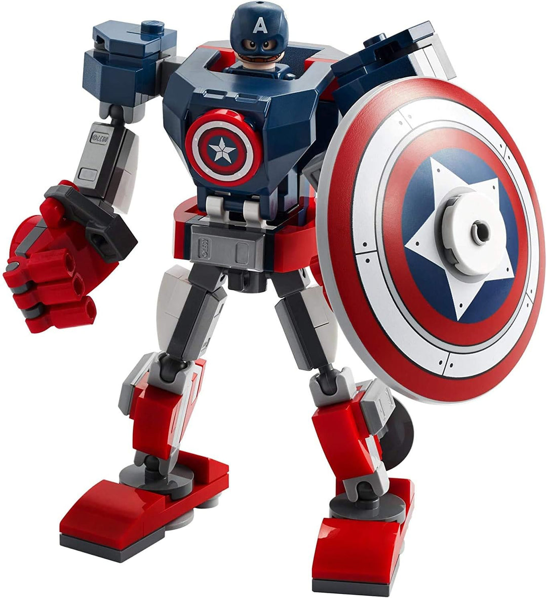 LEGO Marvel Avengers Classic Captain America Mech Armor 76168 Collectible Captain America Shield Bui