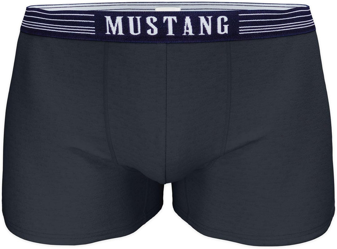 MUSTANG Men's Retro Shorts 3 Pack, Boxer Shorts, Pants, True Denim, S-XL M Navy/ Blue/ Navy, M Navy/