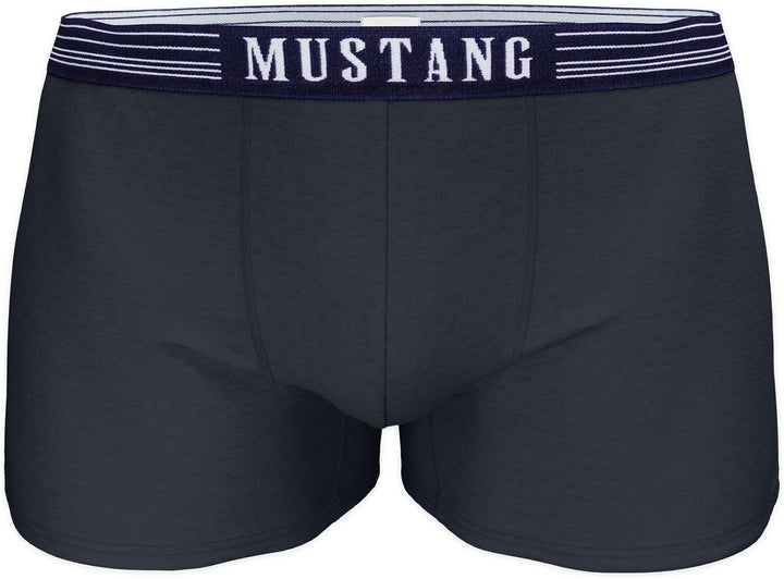 MUSTANG Men's Retro Shorts 3 Pack, Boxer Shorts, Pants, True Denim, S-XL M Navy/ Blue/ Navy, M Navy/