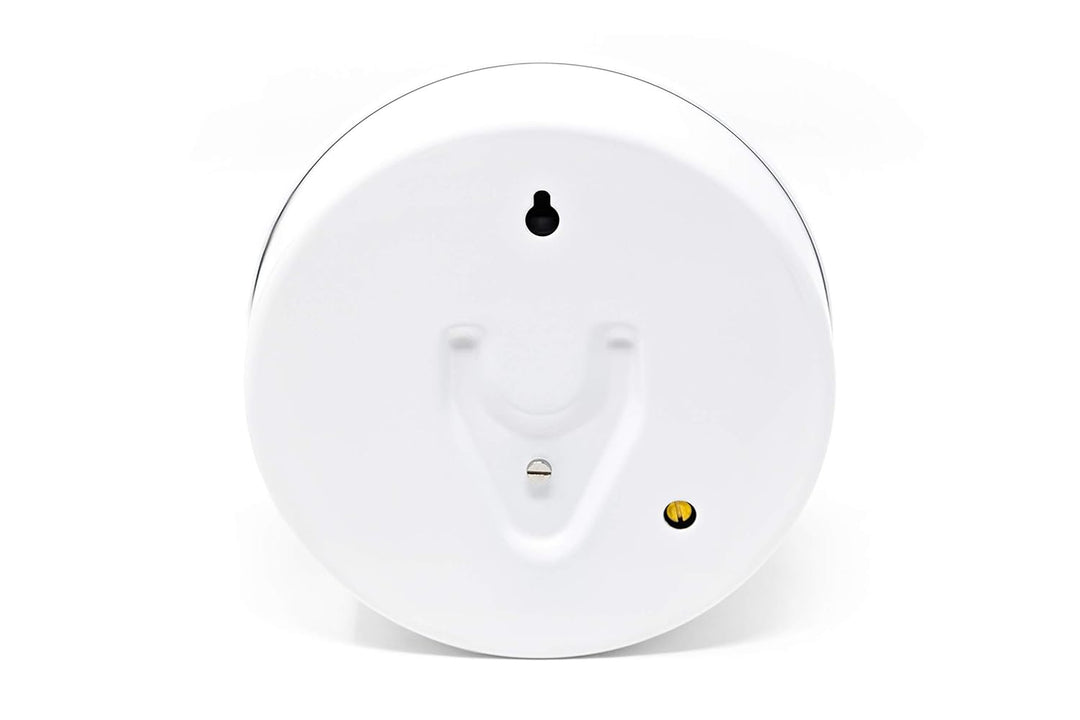 ZILLER Barometer, Serie Retro, Gehäuse Weiss, Ziffernblatt Weiss, Durchmesser 10cm, Made in Germany