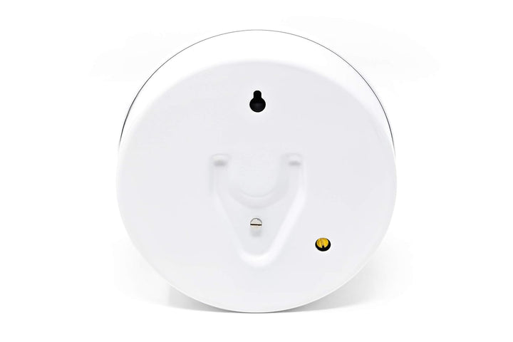 ZILLER Barometer, Serie Retro, Gehäuse Weiss, Ziffernblatt Weiss, Durchmesser 10cm, Made in Germany