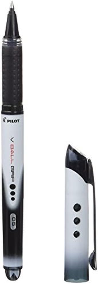 Pilot VBall VB5 Tintenroller mit Gummi-Griffzone 0,5 mm Schreibspitze 0,3 mm Strichbreite 12 Stück s