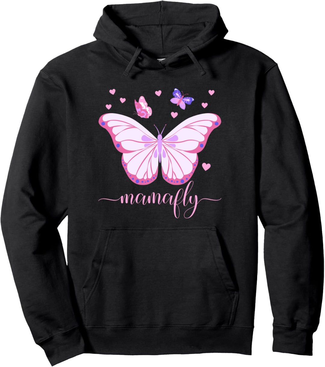 Mama Schmetterling Und Herzchen Mamafly Pullover Hoodie