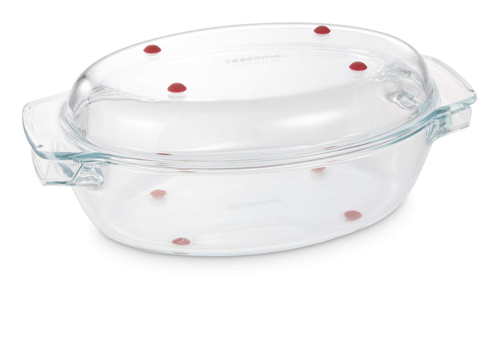 Tescoma Ovaler Bräter mit Deckel GrandCHEF 35 x 21 cm, aus Glas
