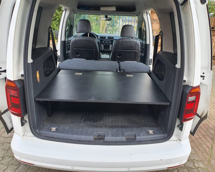 BREMER SITZBEZÜGE Multiflexboard klappbar kompatibel mit VW Caddy Kurz und Maxi ab 2003 Bettverlänge