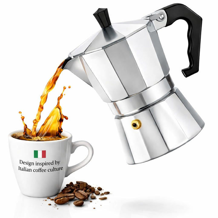 Espressokocher Induktionsgeeignet aus Aluminium – Mokkakanne für alle Herdarten – Zubereitung nach i