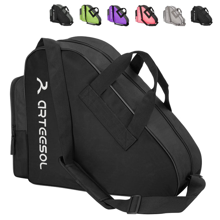 Rollschuhe Tasche, Inliner Tasche, Schlittschuhe Tasche, Skatertasche für Kinder/Erwachsene Schwarz,