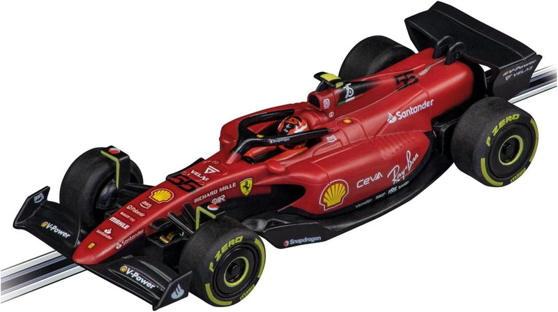 Carrera GO!!! Ferrari F1-75 Sainz No.55 I Rennbahnen und lizensierte Slotcars | bis zu 2 Spieler | F