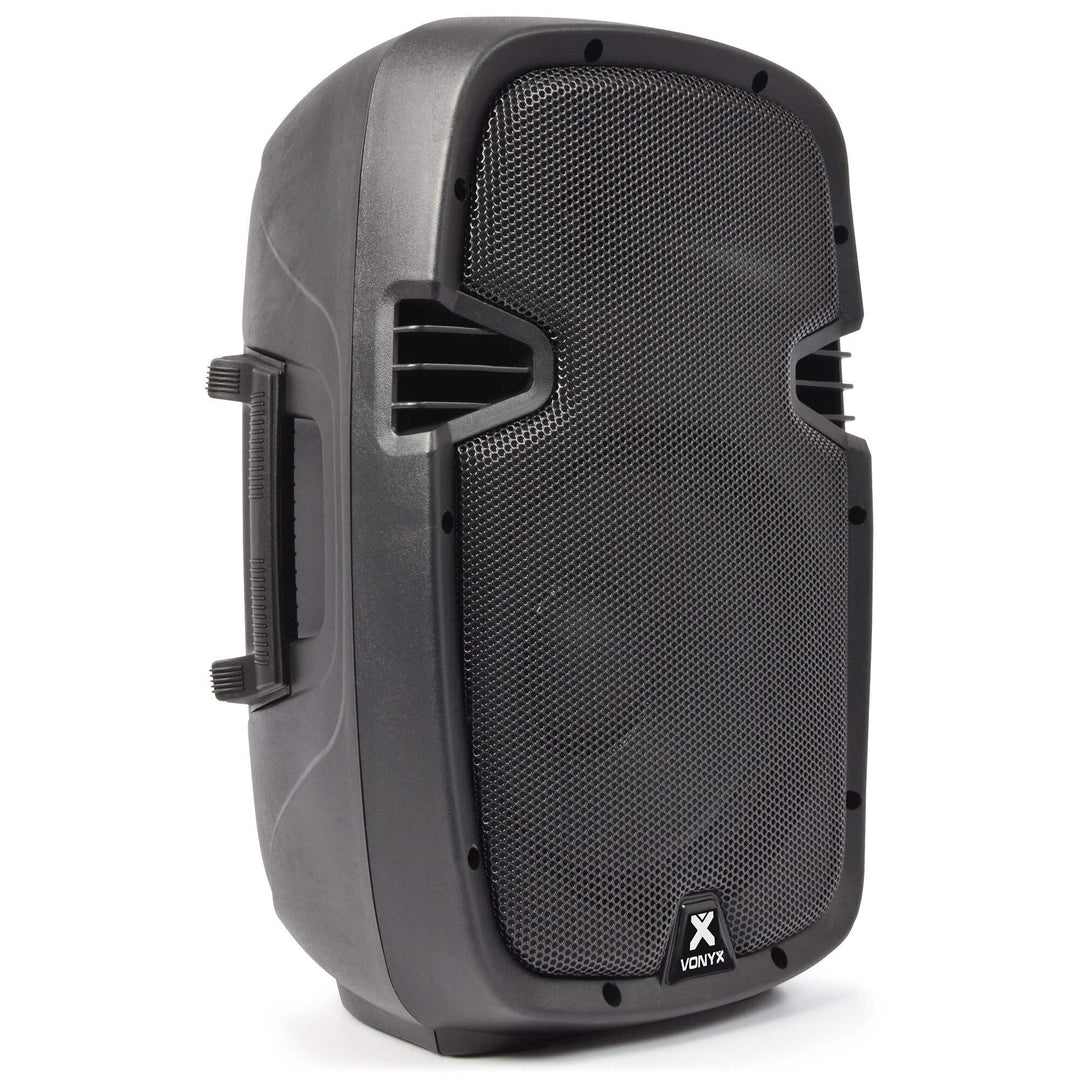 Vonyx SPJ-1000ABT Aktivlautsprecher 400 W mit 10-Zoll-Tieftöner, Bluetooth, MP3-Player und Fernbedie