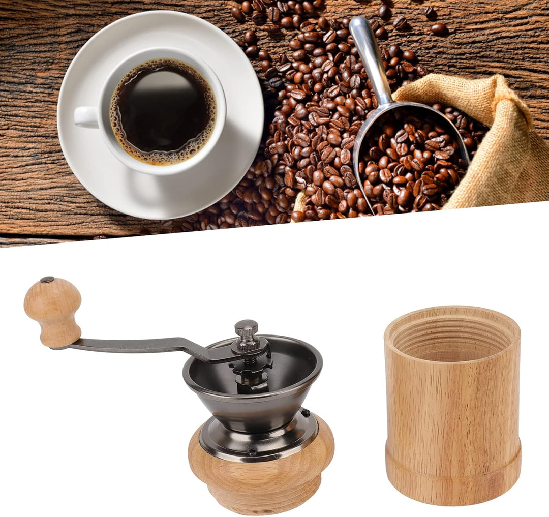 Manuelle Kaffeemühle, Einstellbare Grobheit Kaffeemühle Kaffeemühle Kaffeebohnenmühle Vintage Antik