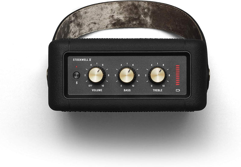 Marshall Stockwell II Portable Bluetooth Speaker - Black&Brass Stockwell II Home Speaker Schwarz und