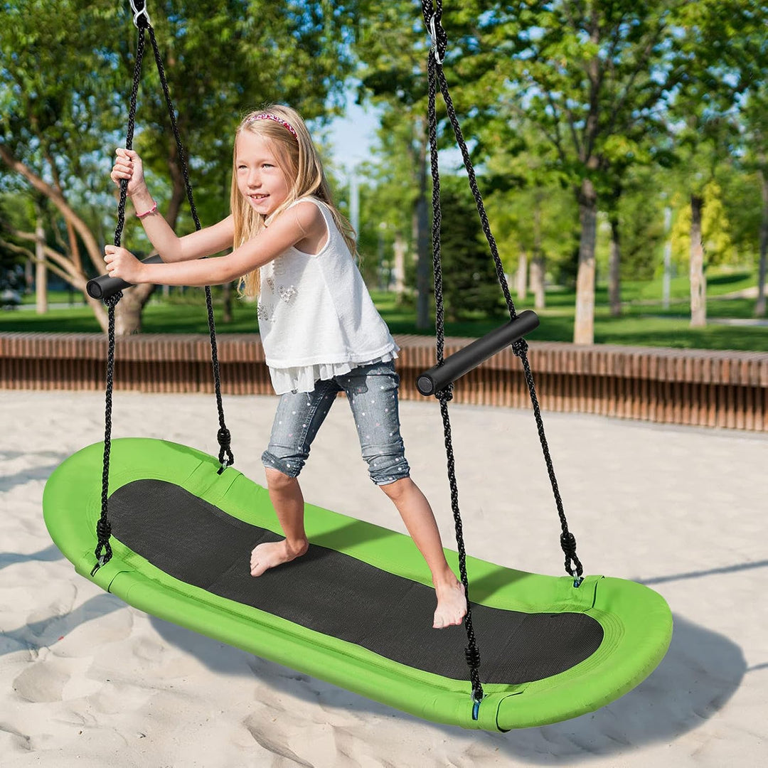 GOPLUS Höheverstellbare Schaukel bis 150 kg belastbar, Gartenschaukel für Erwachsene oder Kinder, ex