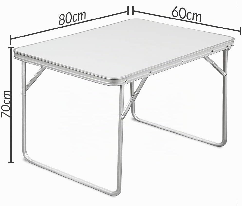 CASARIA® Klapptisch Kofferfunktion Campingtisch Klappbar 80x60cm Gartentisch Esstisch Multifunktions