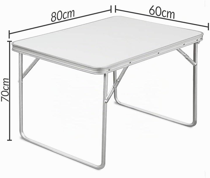 CASARIA® Klapptisch Kofferfunktion Campingtisch Klappbar 80x60cm Gartentisch Esstisch Multifunktions