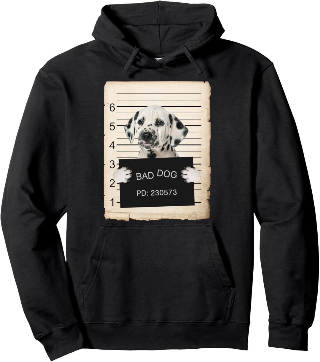 Dalmatian Dog mug shot Pullover Hoodie