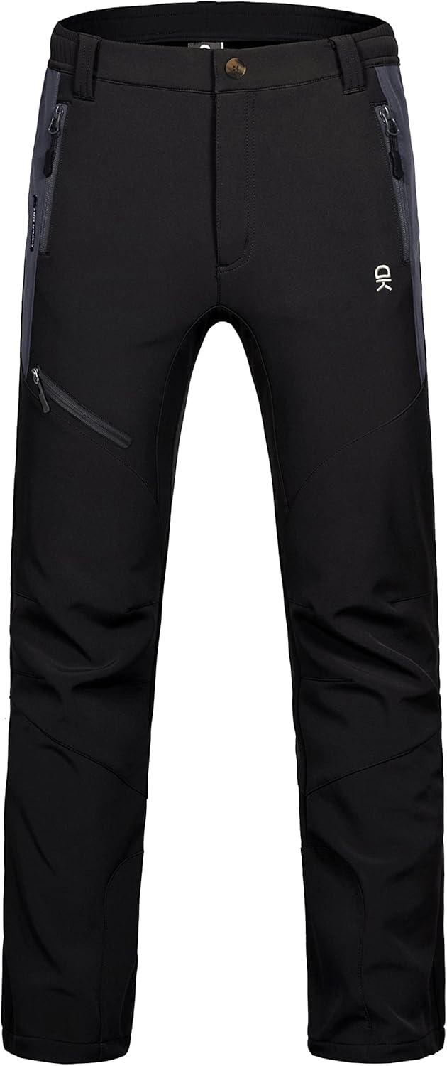 Little Donkey Andy Herren Winter Wanderhose Skihose Trekkinghose Snowboardhose, Softshell-Hose, Flee