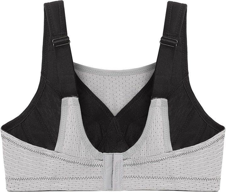 Glamorise Damen Dirndl - BH 80H Schwarz/Grau, 80H Schwarz/Grau