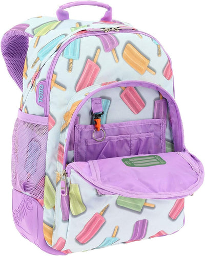 TOTTO Mochila Escolar, Grande Infantil, Incluye Neceser Mochilas Kinder-Rucksack, 44 cm, 20 liters,