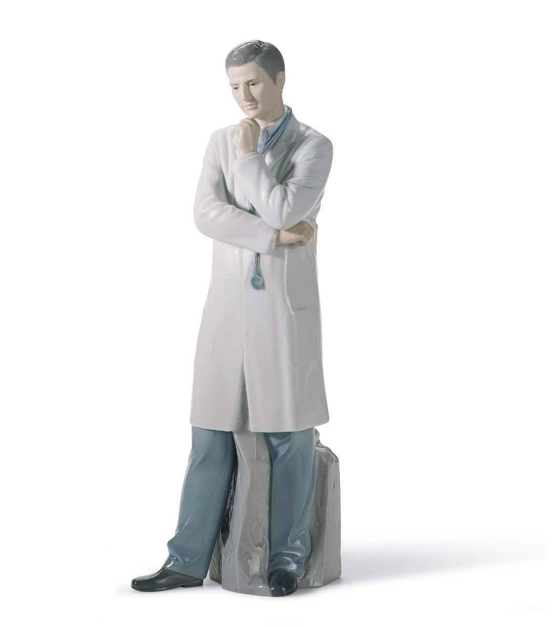 LLADRÓ Figur Arzt. Arzt Doktor. Porzellan.